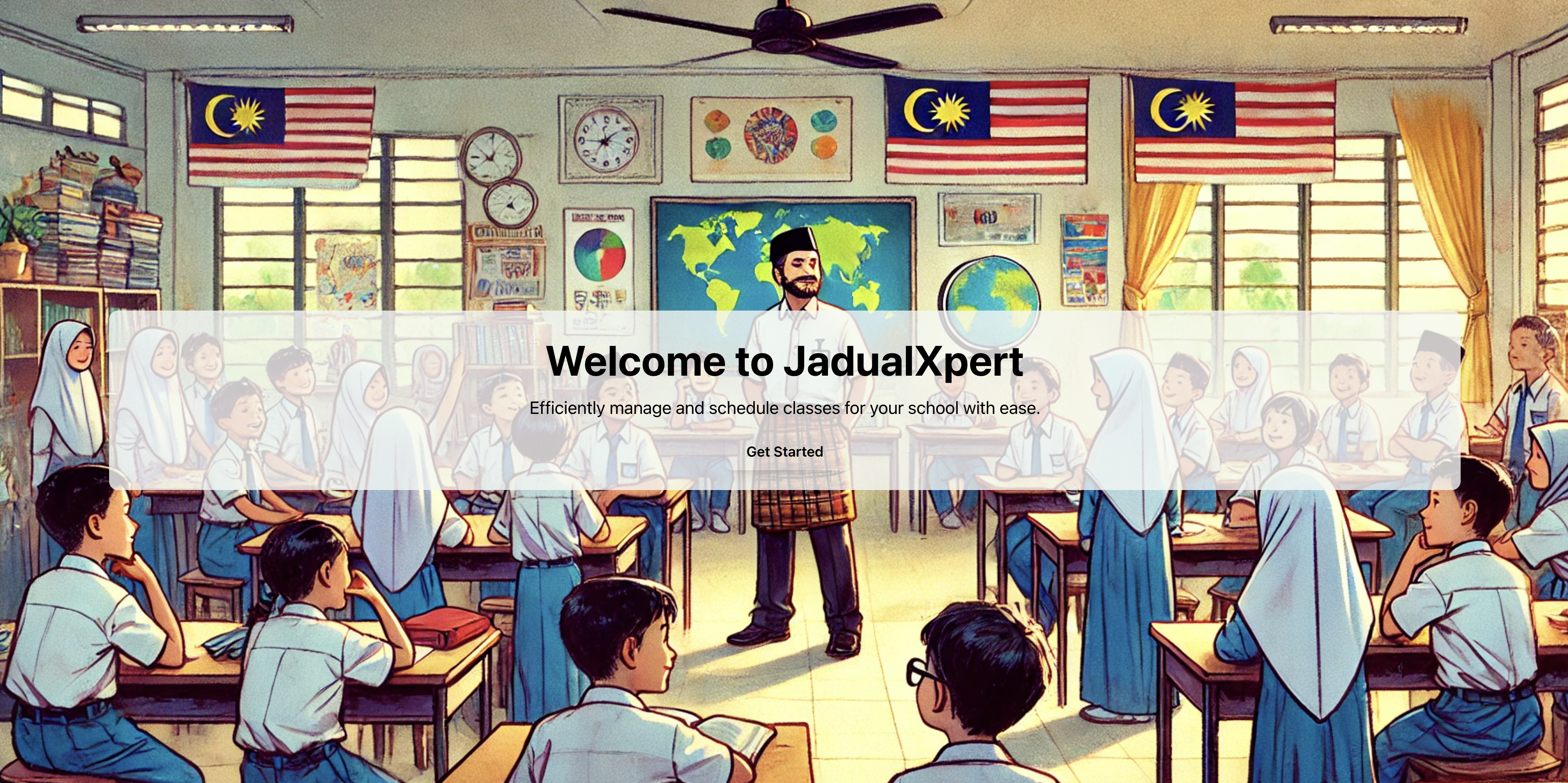 JadualX Schedule Interface